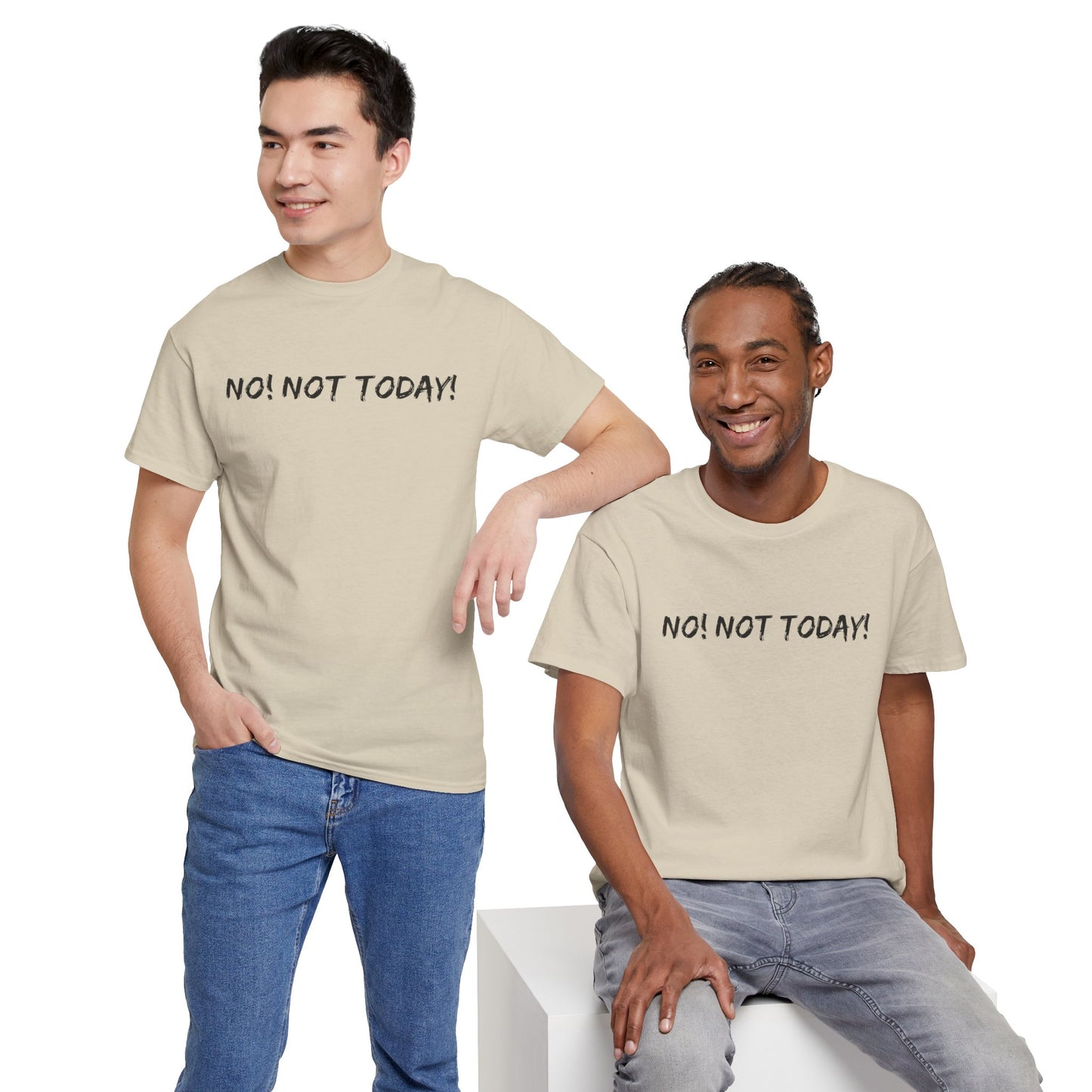 No! Not Today - I Do What I Want - Barcode Surprise Tee Shirt - Cute Kitten