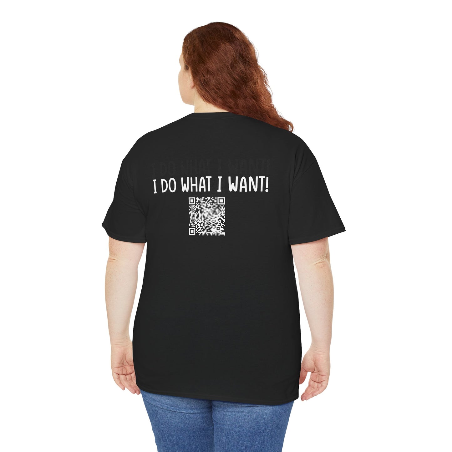 Ask me if I care. - I Do What I Want - Barcode Surprise Tee Shirt - Cute Kitten