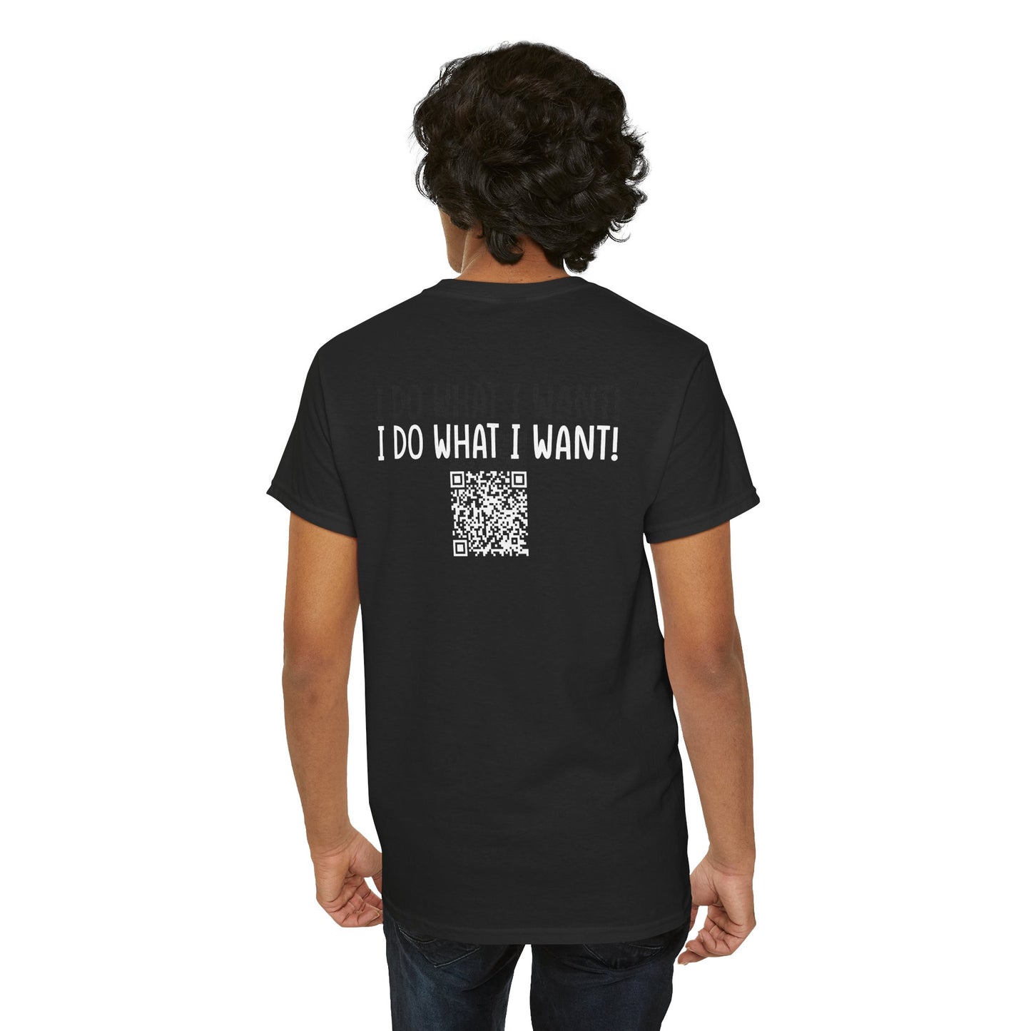 Ask me if I care. - I Do What I Want - Barcode Surprise Tee Shirt - Cute Kitten
