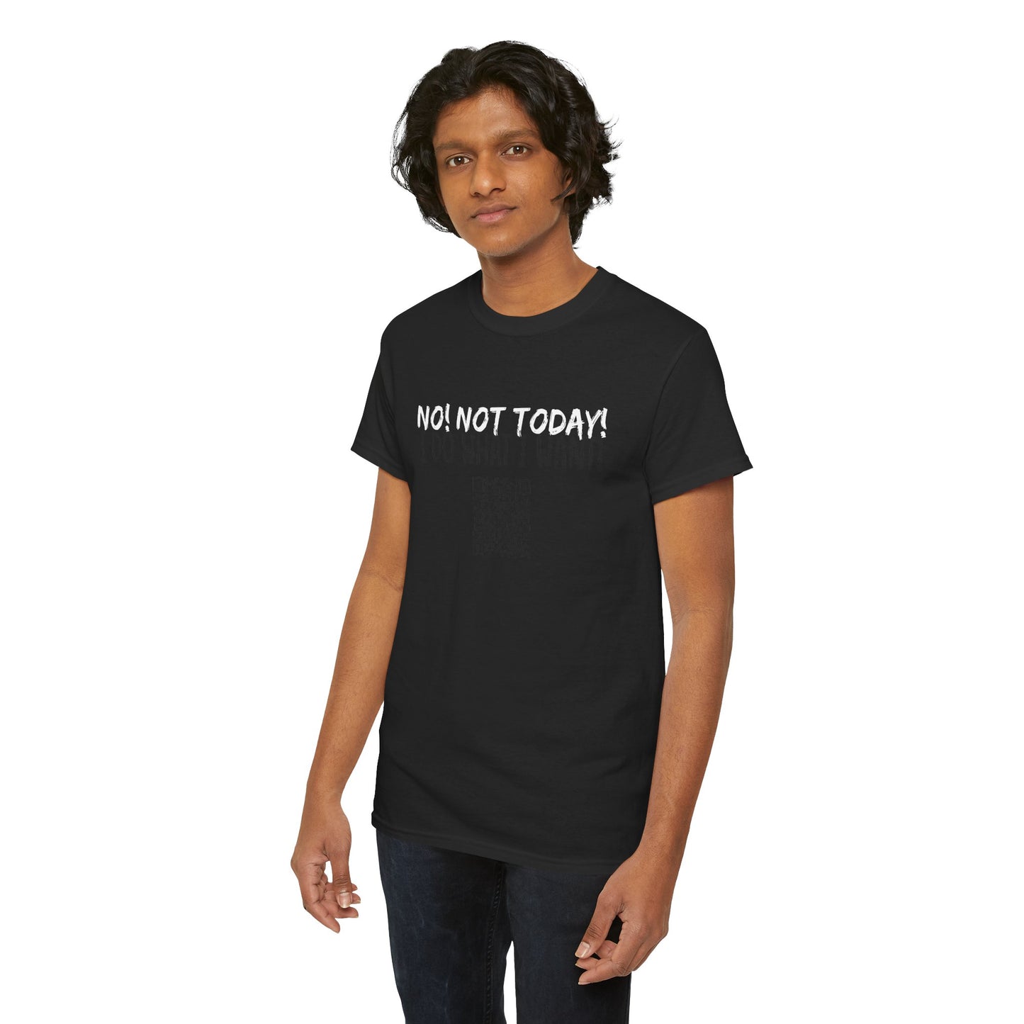 No! Not Today - I Do What I Want - Barcode Surprise Tee Shirt - Cute Kitten