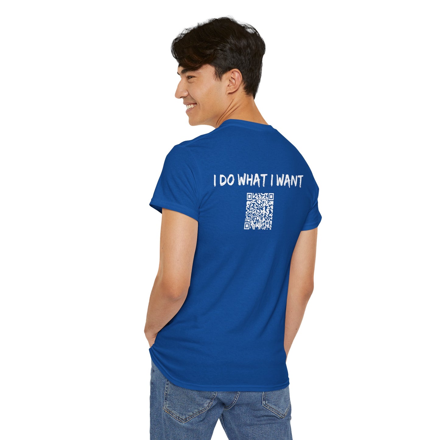 Life is Too Short - I Do What I Want - Barcode Surprise Tee Shirt - Cute Puppy