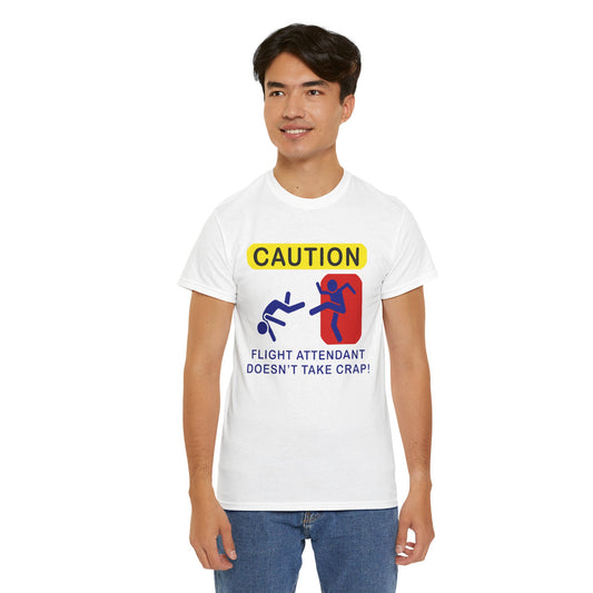 Caution - Flight Attendant Doesn't Take Crap